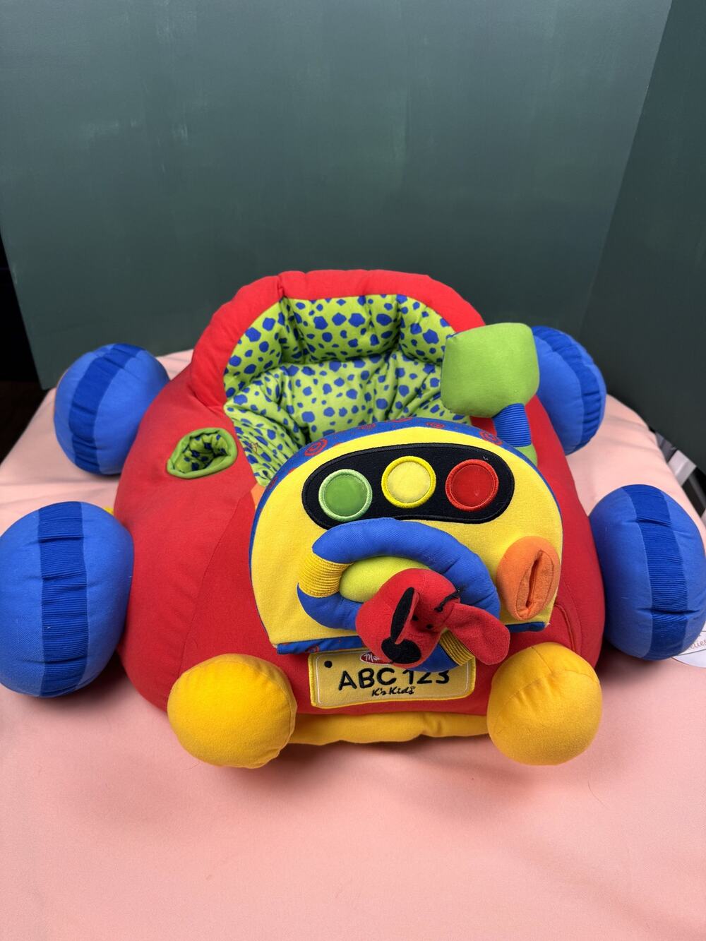 Melissa & Doug Plush Activity Car Sit-In Seat Baby Activity Center #955